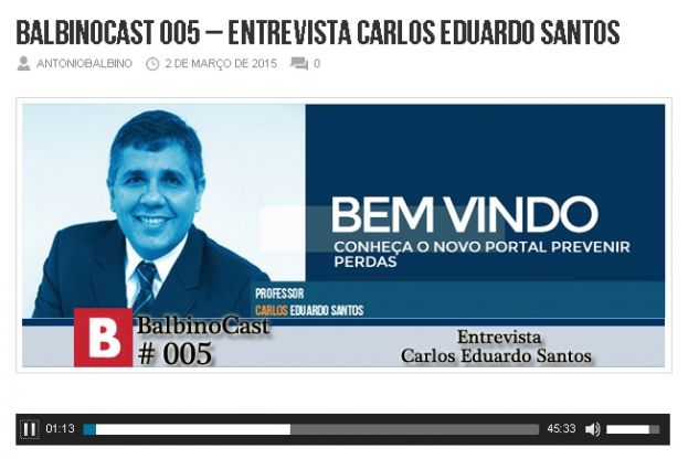 Professor Carlos Eduardo no PodCast do site Balbino